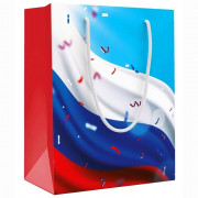 Пакет подароч. бумаж. 22,7*18см Триколор арт.15.19.02287