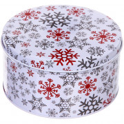 Банка жестяная "Снежинка" 13,5*7см 900мл арт.894-433