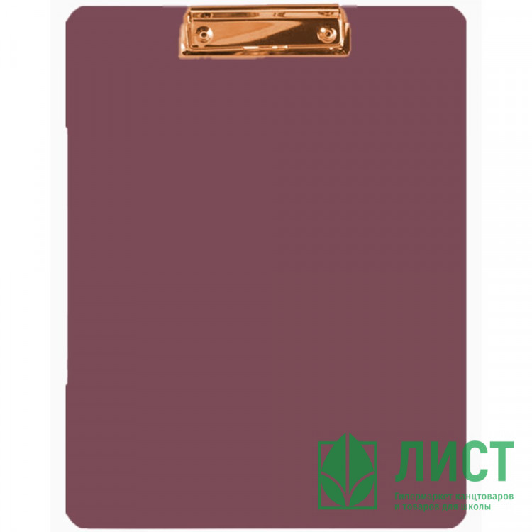 Планшет А4 пластик бургунди deVENTE с выдвижным подвесом с металлическим прижимом цвета розового золота арт.3034516 (Ст.12/48)