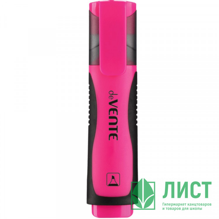 Маркер флуорисцентный  deVENTE 1-5мм скошенный розовый арт.5045328