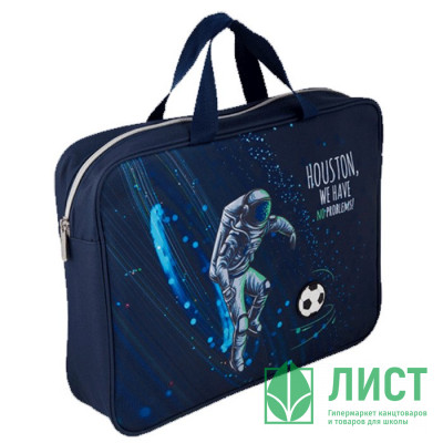 Папка А4 текстиль на молнии ручка-тесьма (deVENTE) Space Football с расширением арт.8057206 Папка А4 текстиль на молнии ручка-тесьма (deVENTE) Space Football с расширением арт.8057206