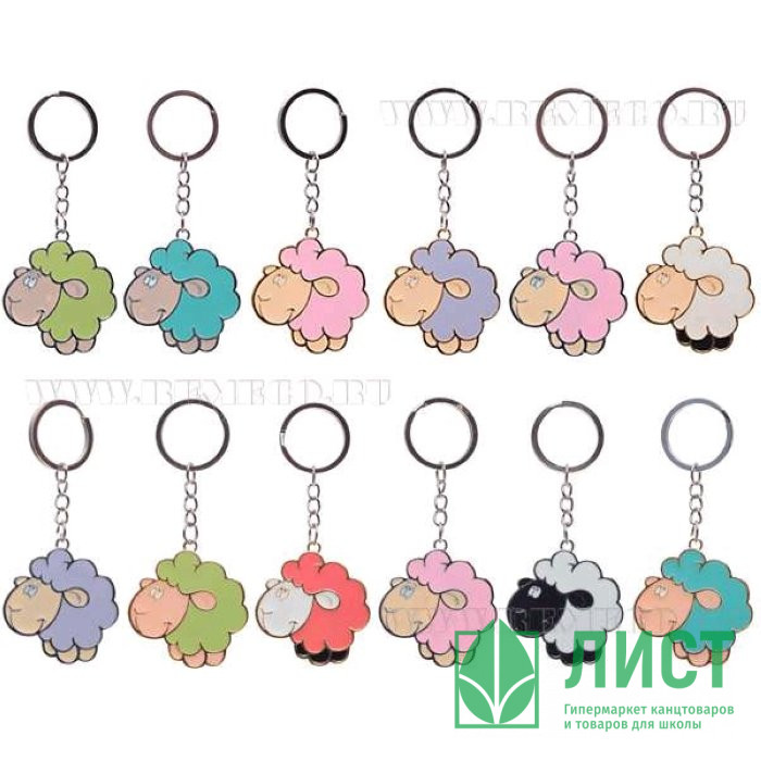 юБрелок мягкий СИМВОЛ ГОДА "Овечка"  4,3см арт.576468