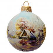 Шар стекло 6,5см "Снежная зима 1" п/у арт.КУ-65-224246