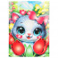 Игра Мозаика гелевая Котик в тюльпанах (MultiArt) 17x23см арт.GEL-122302 - 