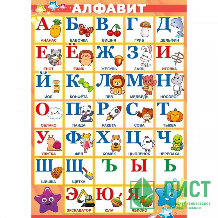 Плакат А4 Алфавит арт.85702