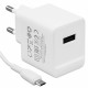 Зарядное устройство сетевое USB BOROFONE BAS11A Erudite, белый