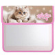 Папка школьная для тетрадей А5 на липучке 2 отделения (ОНИКС) Пушистое счастье арт ПТ-95