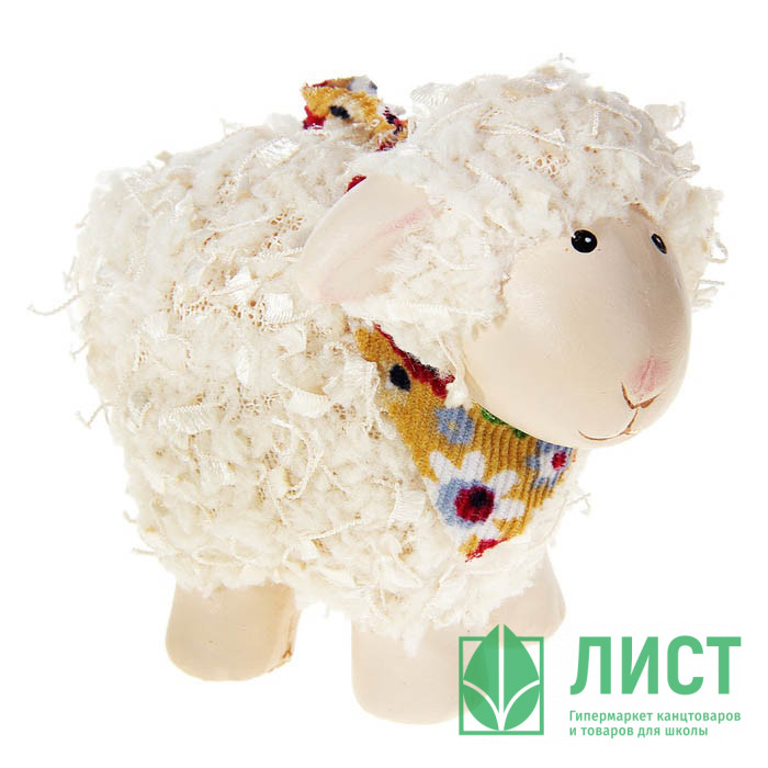 юСтатуэтка СИМВОЛ ГОДА "Барашек с платочком" МИКС 5,5*8,5*8см арт.499213