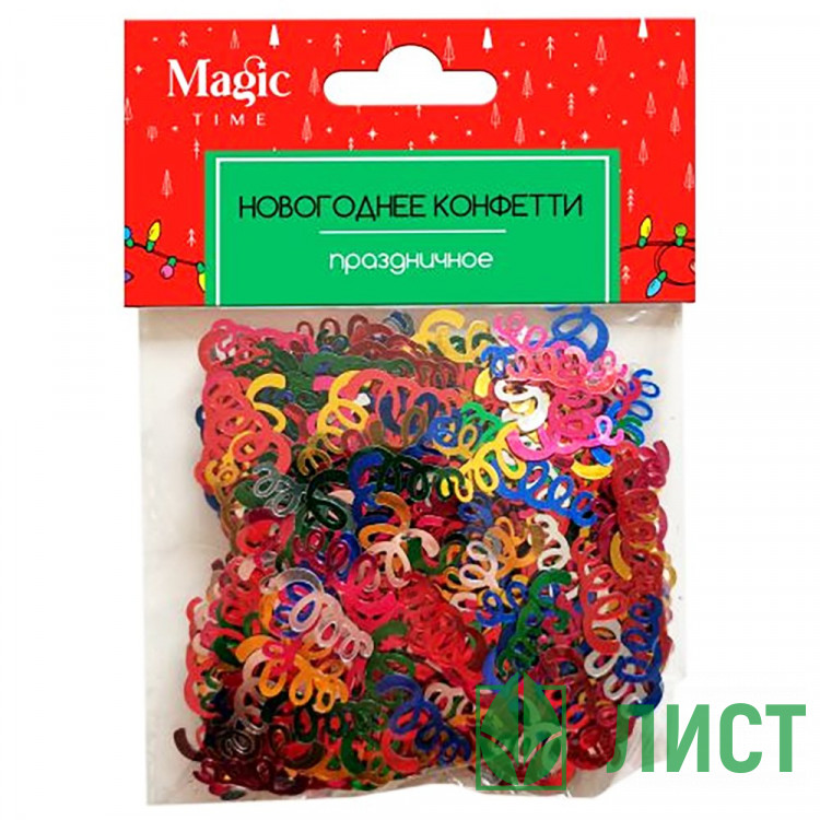 Конфетти 15см "Спирали" цв.микс арт.88544