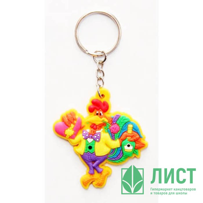 Брелок СИМВОЛ ГОДА "Петушок праздничный" 5см арт.42225/48