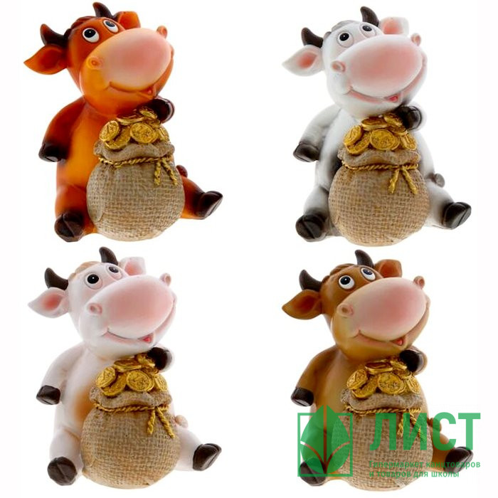 Копилка СГ "Бычок" 11см в ассортименте арт.753528