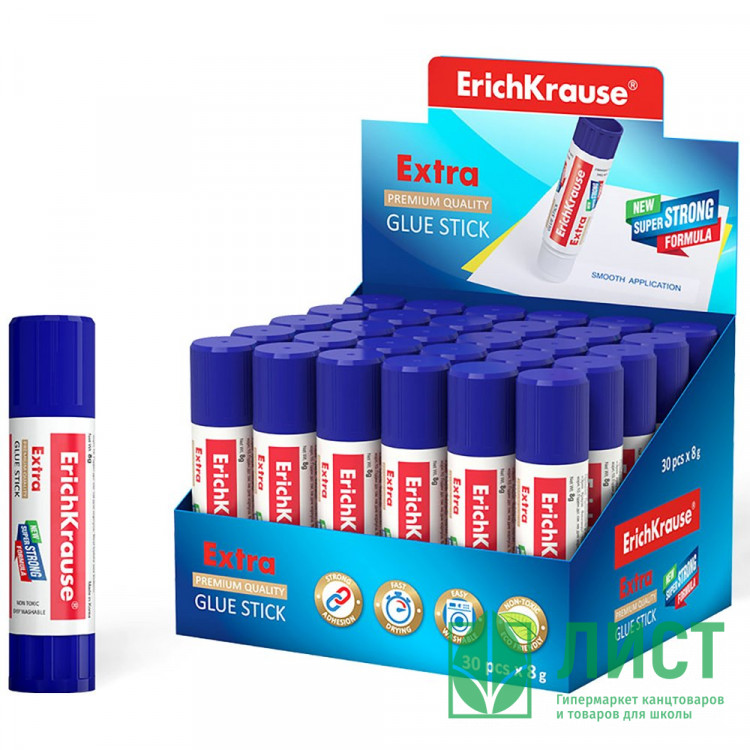 Клей-карандаш 08г ErichKrause Extra арт.4433 (Ст.30)