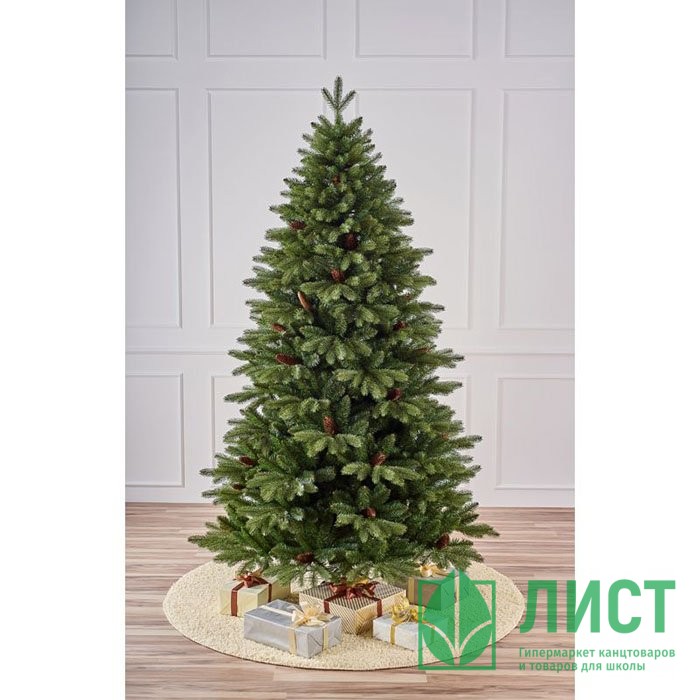 Елка 180см "Московская" (хвоя литая+ПВХ, ветки на шарнирах, подставка металл.) арт.ЕМС 18