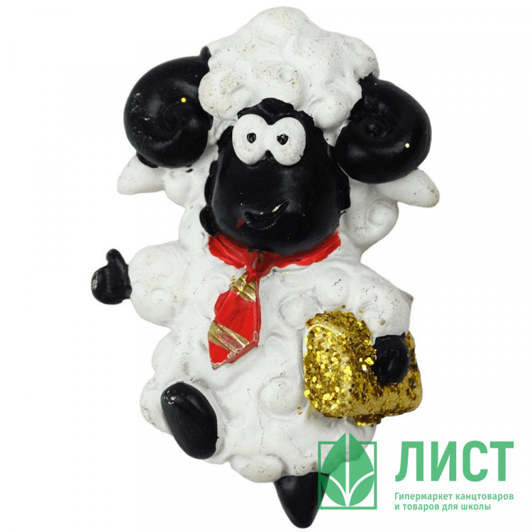 Магнит "Барашек в галстуке" 5,5см арт.55777