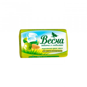 Мыло туалетное  90г ВЕСНА Олива и миндальное молочко арт.6088
