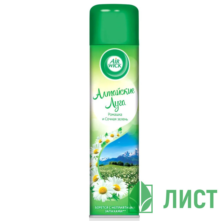 Освежитель Air Wick 290 мл Алтайские луга (Ромашка и Сочная зелень) (Ст.12)
