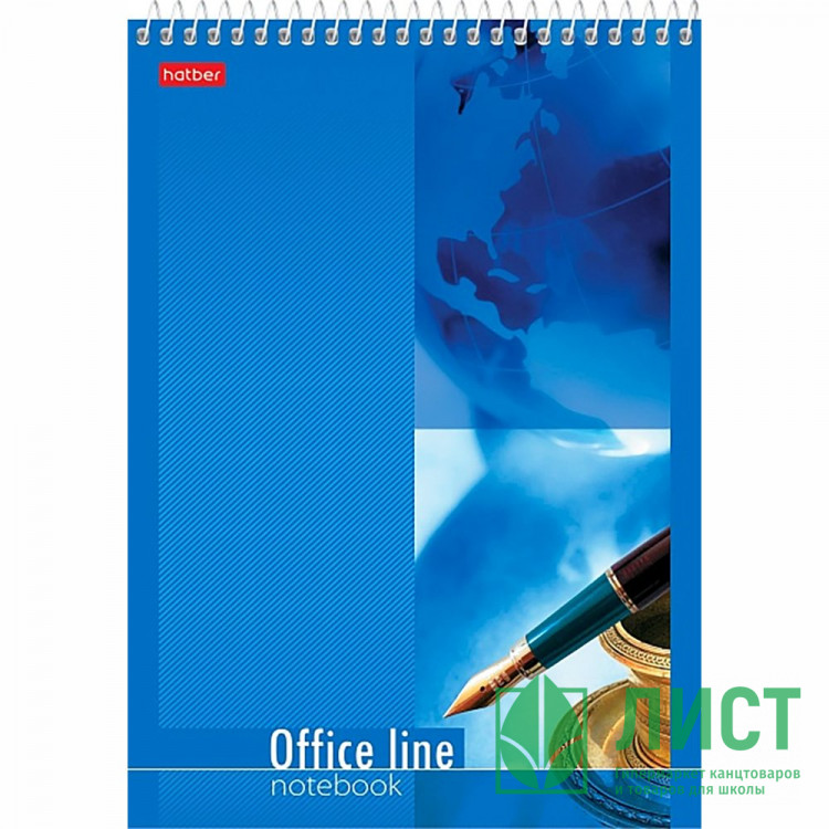 Блокнот А5 твердая подложка на гребне 60 листов Hatber Офисная линия арт 60Б5В1сп