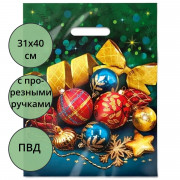 Пакет ПВД прорезная ручка 31*40 60мкм НГ Шик