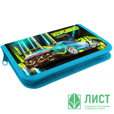 Пенал 1 отделение с откидной планкой (ОНИКС) ПКТ 7-20  МАХ Game auto 212х135х26мм полиэстер Пенал 1 отделение с откидной планкой (ОНИКС) ПКТ 7-20  МАХ Game auto 212х135х26мм полиэстер