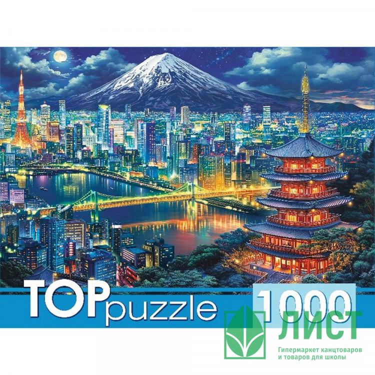Пазл 1000 элементов TOPpuzzle Ночной Токио РК арт.Ф1000-9462