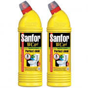 Чистящее средство для сантехники Sanfor 750г WC gel, лимонная свежесть арт.1550 (Ст.15)
