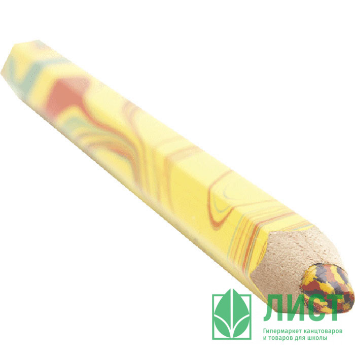 Карандаш разноцветный (deVENTE) Jumbo Rainbow 6 цветов разноцветным грифелем арт.5020300