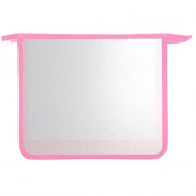 Папка школьная для тетрадей А5 на молнии Оникс прозрачная  Пурпурно-розовая арт.ПТ-750