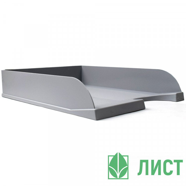 Лоток для бумаг литой 1 секция серый deVENTE арт.3041803