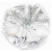 Бант для волос белый Arco Carino 12см арт.166