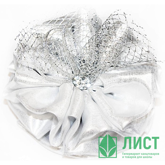 Бант для волос белый Arco Carino 12см арт.166