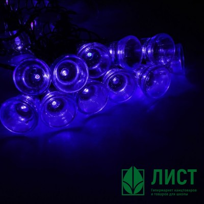 Гирлянда эл. Уличная фигурная 05м 30л. Led колокол цв.Синий (т.Провод) 8реж. Арт.1080118 Гирлянда эл. Уличная фигурная 05м 30л. Led колокол цв.Синий (т.Провод) 8реж. Арт.1080118