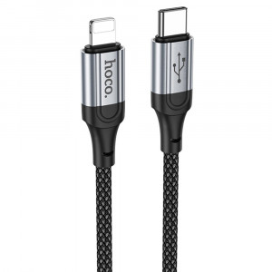 Кабель Type-C - Lightning HOCO X102 Fresh iP, 1 м, черный