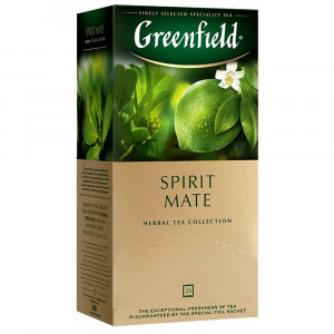 Чай Greenfield 25пак. Настроение Матэ (Spirit Mate) зеленый с лаймом и грейпфрутом (Ст.10)
