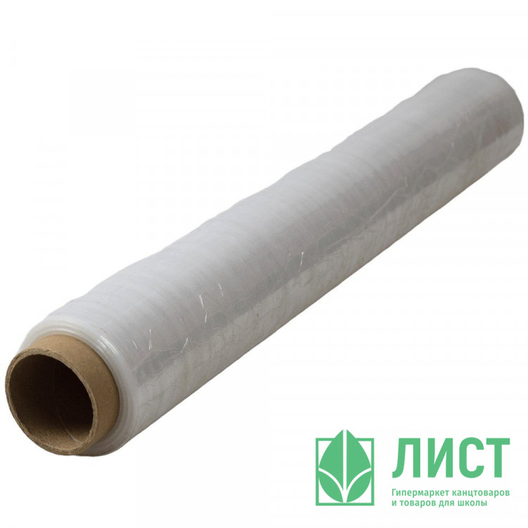 Стрейч-пленка 500мм, 17мкм для ручной (вес нетто 0,8кг, гофра)