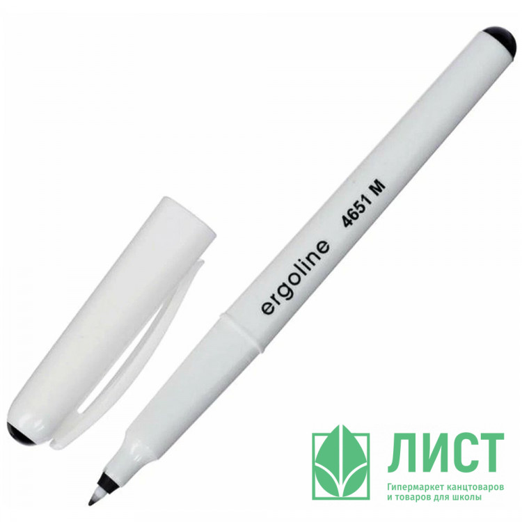 Линер 0,5мм CENTROPEN пластиковый корпус черный арт.4651/1Ч