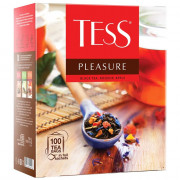 Чай Tess 100пак. Удовольствие (Pleasure) черный с шиповником и яблоком (Ст.9)