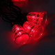 Гирлянда эл. Уличная фигурная 05м 30л. Led колокол цв.Красный (т.Провод) 8реж. Арт.1080119