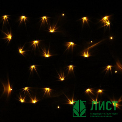 Гирлянда электрическая для дома точечная 9,5м 100LED цвет желтый (зеленый провод) 8режимов арт.129-029 Гирлянда электрическая для дома точечная 9,5м 100LED цвет желтый (зеленый провод) 8режимов арт.129-029