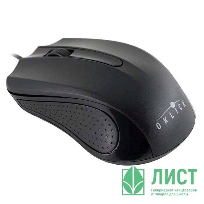 Мышь проводная Oklick 225M черный оптическая