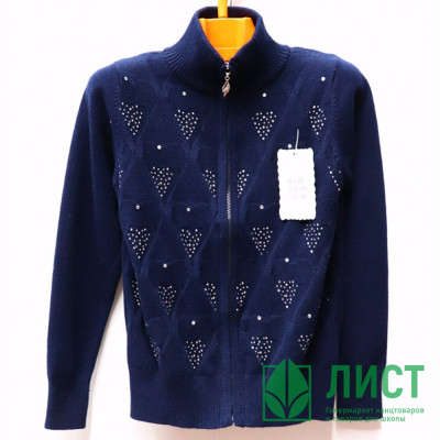 Кардиган для девочки (MMTS) арт.jcp-HLD2111-1 размер 30/122-42/158 цвет синий Кардиган для девочки (MMTS) арт.jcp-HLD2111-1 размер 30/122-42/158 цвет синий