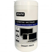 Салфетки LUSCAN/Attache Selection Smart Price д/экранов, туба,100 шт 112x170