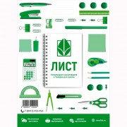 Пакет ПВД прорезная ручка 40*55+30 "Эколист"