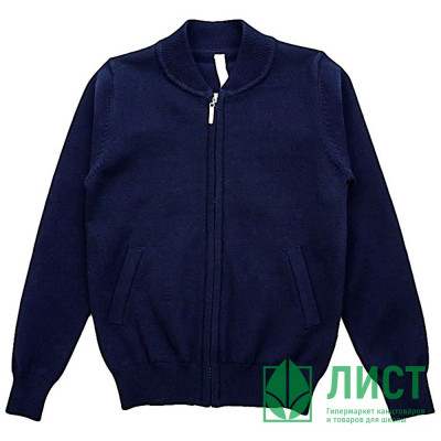 Кардиган для мальчика (Malini) арт.3858А размерный ряд 32/128-40/158 цвет синий Кардиган для мальчика (Malini) арт.3858А размерный ряд 32/128-40/158 цвет синий