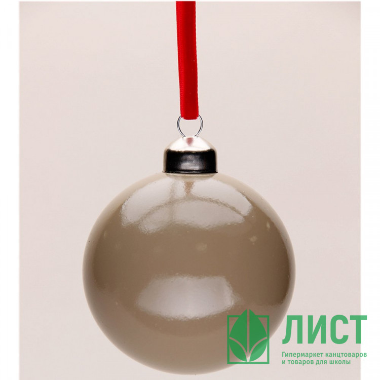 Шар пластик 08см глянцевый цв.коричневый 123 арт.РШ2523