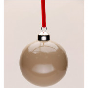 Шар пластик 08см глянцевый цв.коричневый 137 арт.РШ2537