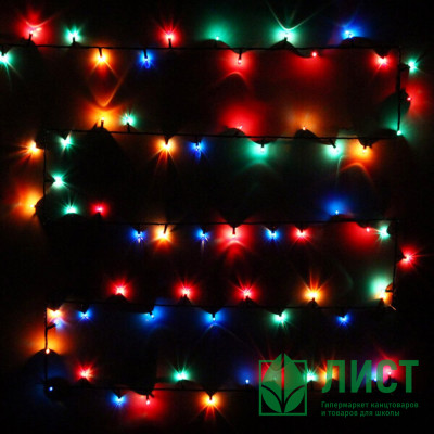 Гирлянда эл.д/дома 09м 180LED &quot;MINI&quot; цв.мульти 8реж (зеленый провод) IP-20 арт.196-156 Гирлянда эл.д/дома 09м 180LED "MINI" цв.мульти 8реж (зеленый провод) IP-20 арт.196-156
