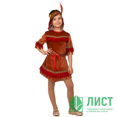 Костюм для девочки Идианка (платье,головной убор) р.28/110-38/146 арт.21-41 Костюм для девочки Идианка (платье,головной убор) р.28/110-38/146 арт.21-41