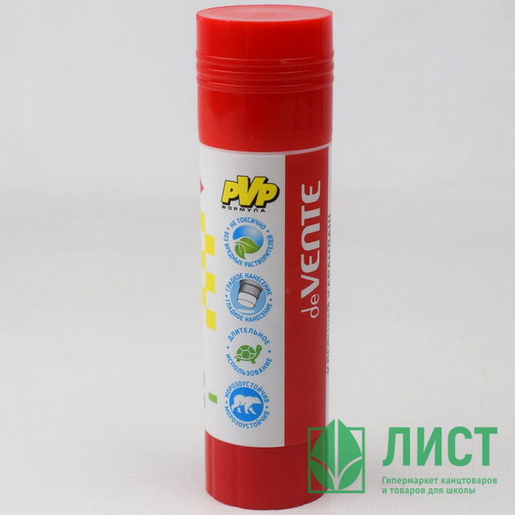Клей-карандаш 36г deVENTE (быстросохнущий) PVP основа арт.4042038 (Ст.12/324)