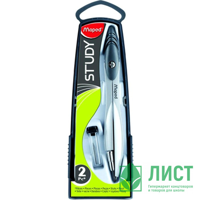 Циркуль MAPED пенал с дополнительным грифелем арт.1194504