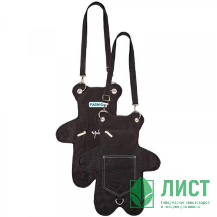 Сумка через плечо (deVENTE) Fashion Bear текстильная 36x45x4 см регулируемые лямки длиной 125 см арт.7034437
